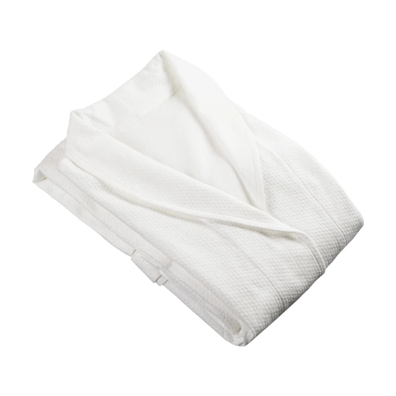 
One Time Using Organic Cotton Non-woven Lady Disposable Bathrobe For Hotel 