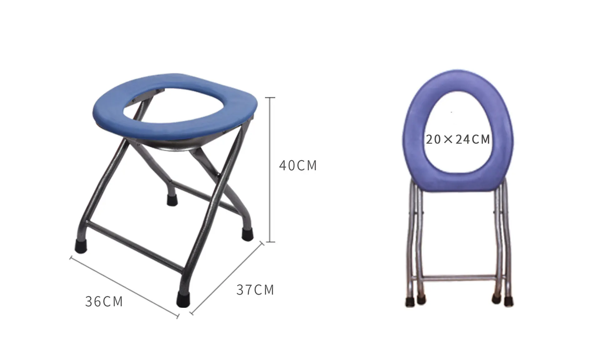 bedside folding aluminum plastic shower Stainless steel toilet chair hygiene for elderly with bedpan