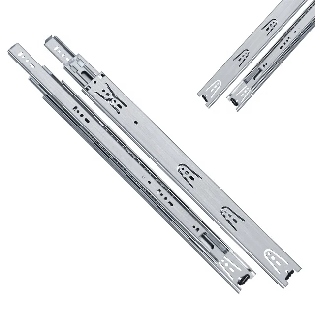 Телескопическая скользка 45 мм выдвижная из нержавеющей стали с шарикоподшипником для кухонного шкафа