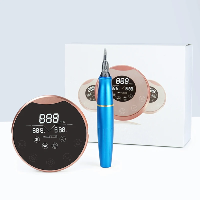 Biomaser P90 Professional Permanent Makeup Machine Eyebrow Pink Mirror Microblading Eyebrow Machine Tattoo Machine For Academy