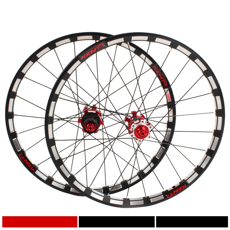 20-inch Ultra-light 406 451 Wheel Set 5 Peilin 120ring Disc Brake Quick Removal Barrel Shaft for Folding Bike Bike Wheel