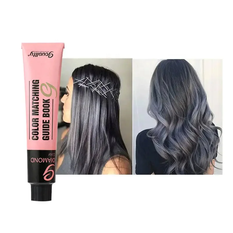 Customized 3 Fold Hairdresser Hair color Swatch Chart Hair Dye Palette Color Design Chart