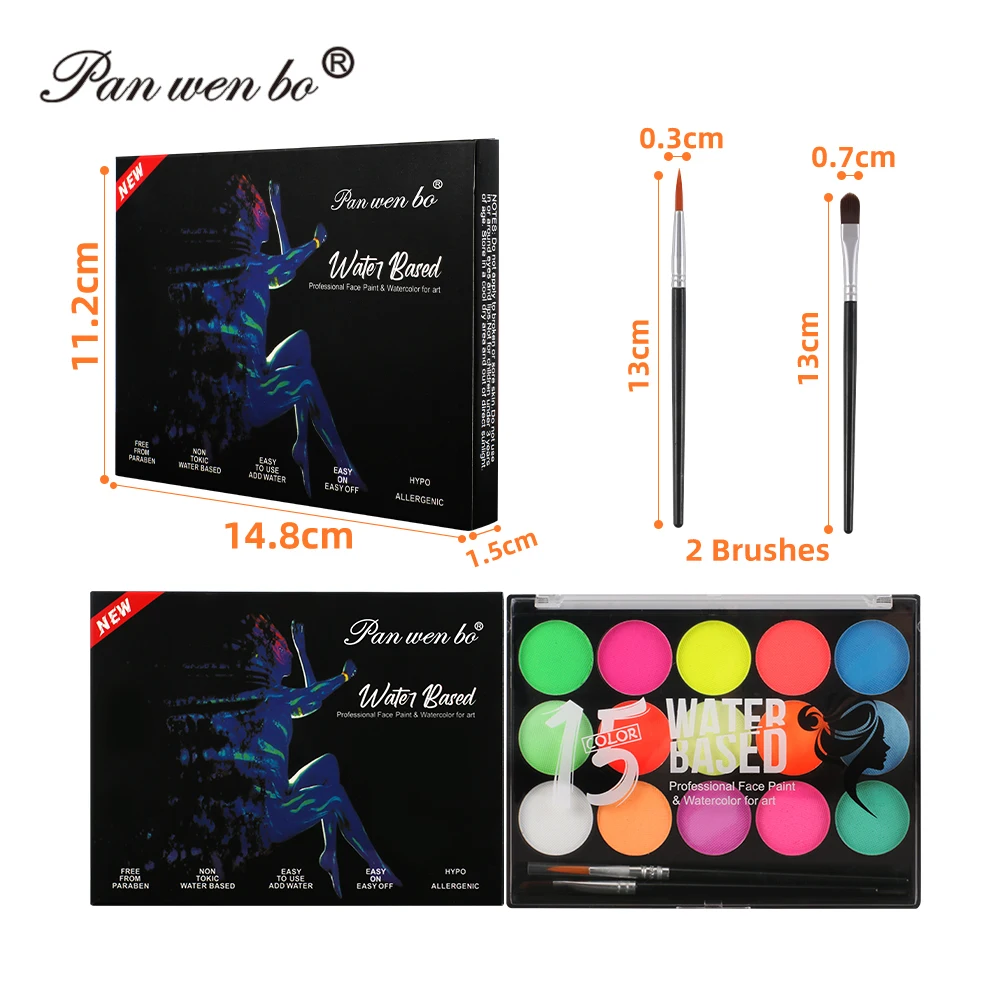 Wholesale Water Soluble Oil Paint Non-Toxic 15 Colors Body Pigments For Cosplay Party Drawing Face And Body Painting