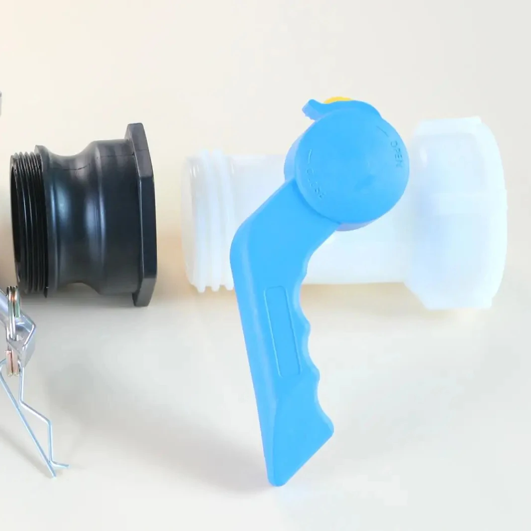 1000L Ton Barrel Valve Fitting 75mm to S60*6mm IBC Tank Adapter Tap Coupling For Agricultural Bucket