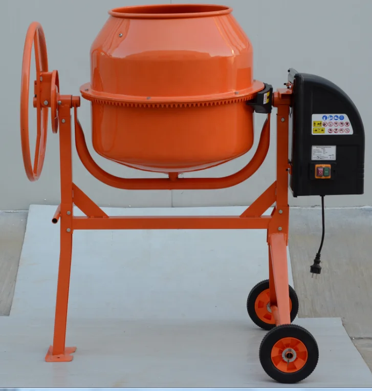 High Quality Electric Concrete Mixer 63L Concrete Mixer Mobile, Mixing Concrete Mixer Price, China, Orange