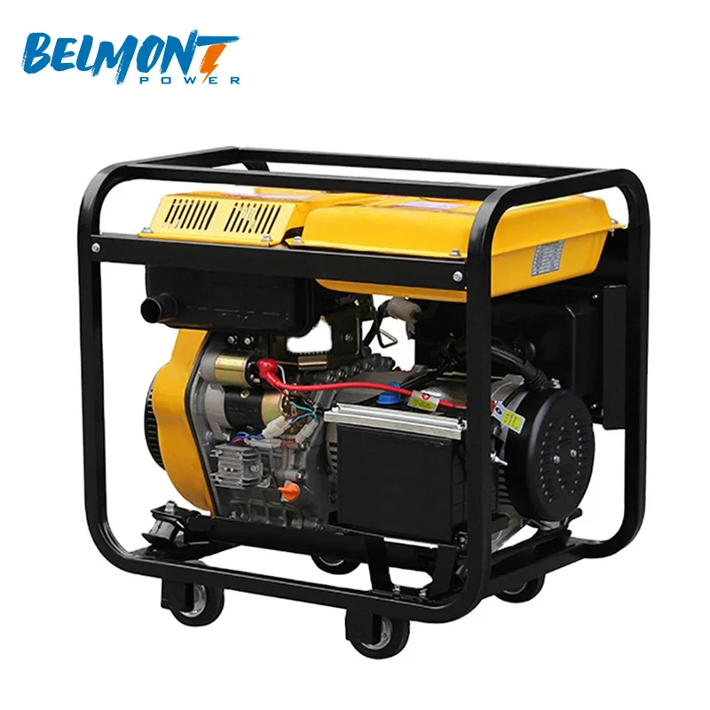 220V 230V 240V Дизель-генератор инвертора 6.5KW 6KW 7kw дизель-генератор с открытой рамкой дизель-генераторная установка