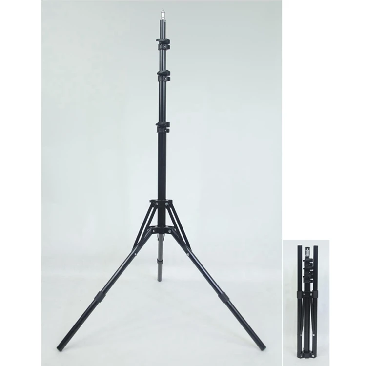 FOSOTO 1.8M Reflexion light stand solid portable selfie Photo Studio Photographic Lighting Fold Reserved Light Stand 1/4 Screw
