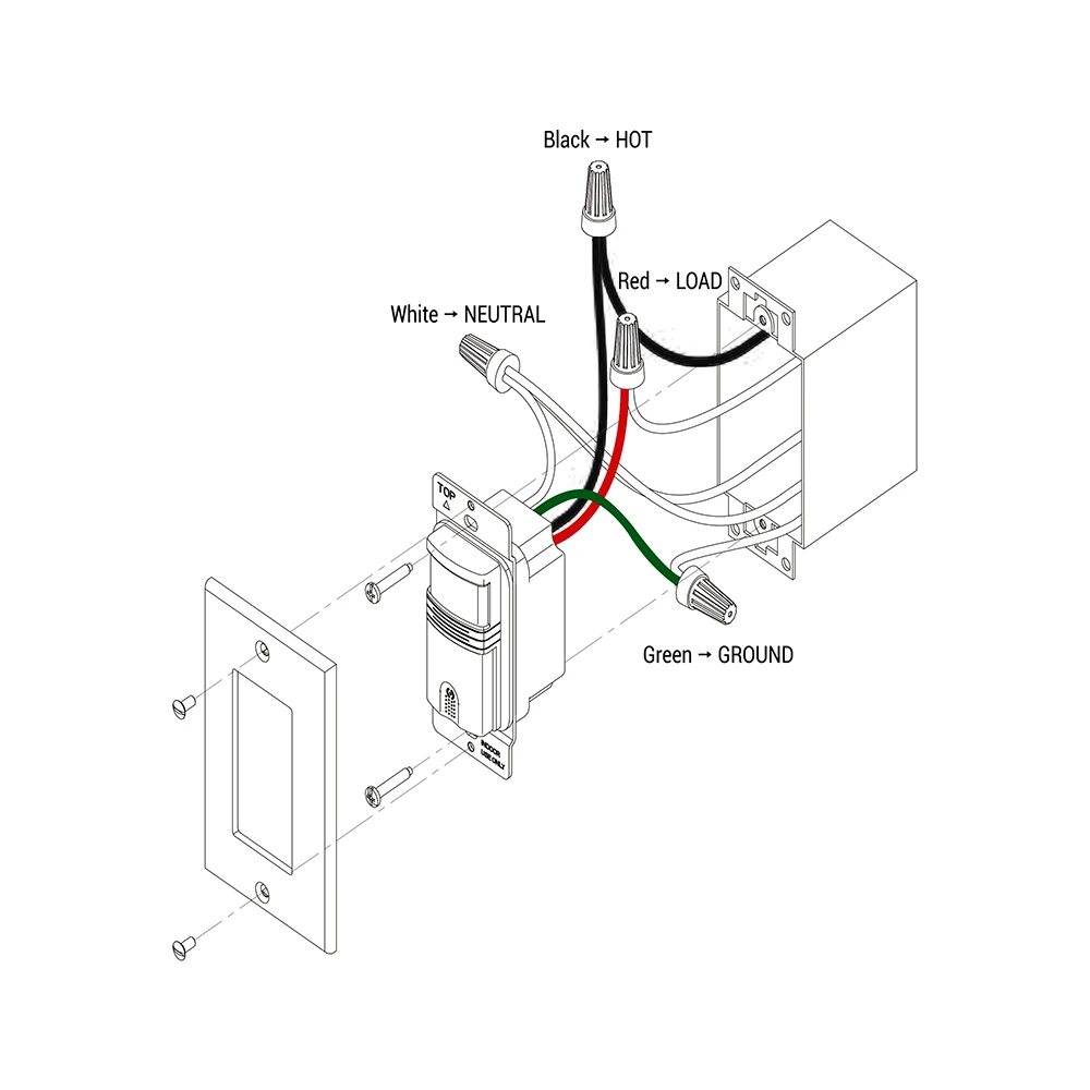 
3 Way Motion Sensor Light Switch Multi-Dual Pir Occupancy Sensor for Indoor Use 