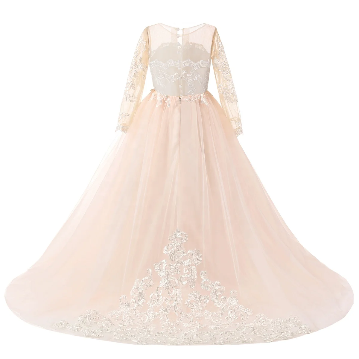 Детское бальное платье с вышивкой, на возраст 2-12 лет