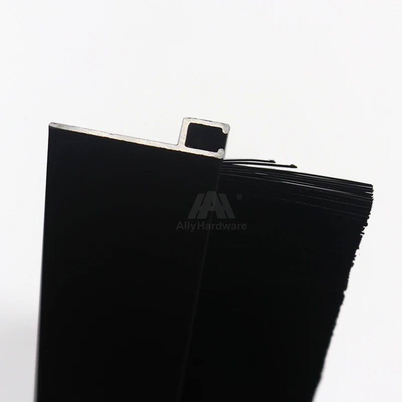 Customized aluminum door base steal strip brush