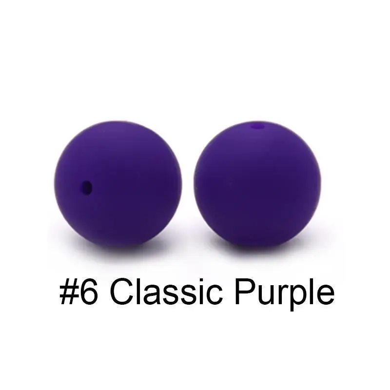 silicone beads 15mm 15MM Silicone Beads Round Loose Mix Print Beads For Jewelry Making DIY KeyChain Pen Bracelet Necklace