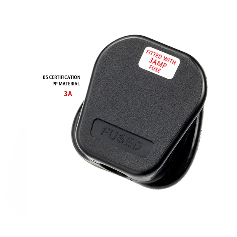 Household  Bs 1363 British Standard Supply 13a Uk 3 Pin Plug Black  White Grey plug top 13a UK  Electrical Plug