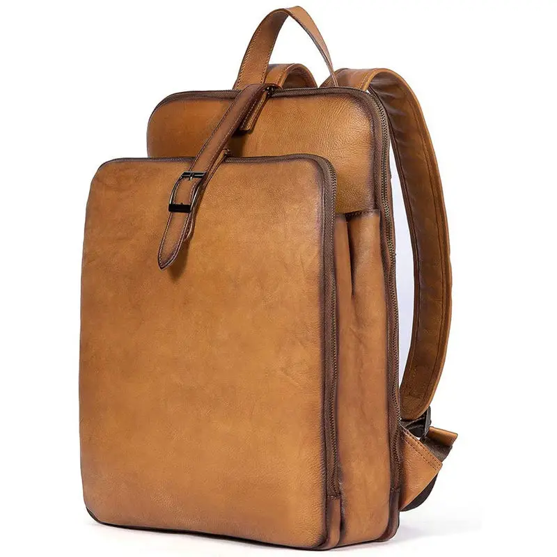 Large Shoulder Messenger Business Office Briefcase Laptop Sleeve Case Leather Laptop Backpack Bag