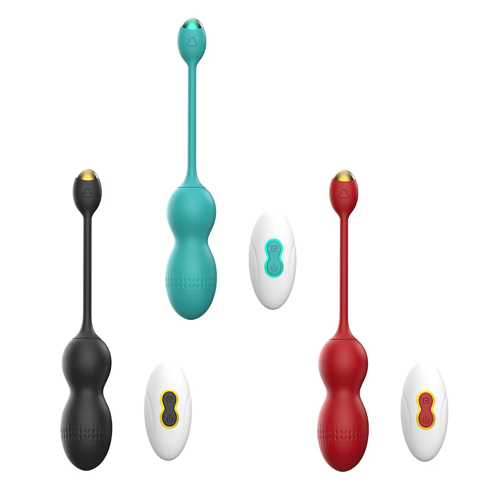 SHEYAY Soft Silicone Remote Control Massager Female Masturbation Vibrator G-spot Massager Vibrator Kegel Balls Egg Vibrator Egg