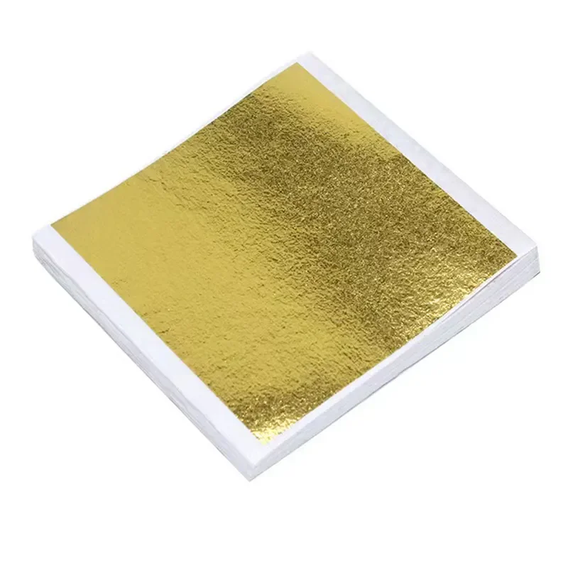 14*14CM color A B silver Taiwan gold leaf sheet nail decoration gilding leaves foil