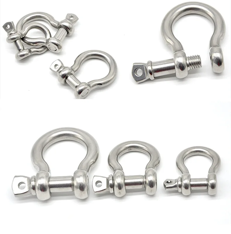 high-strength stainless steel marine rigging d shackle for anchor chain
