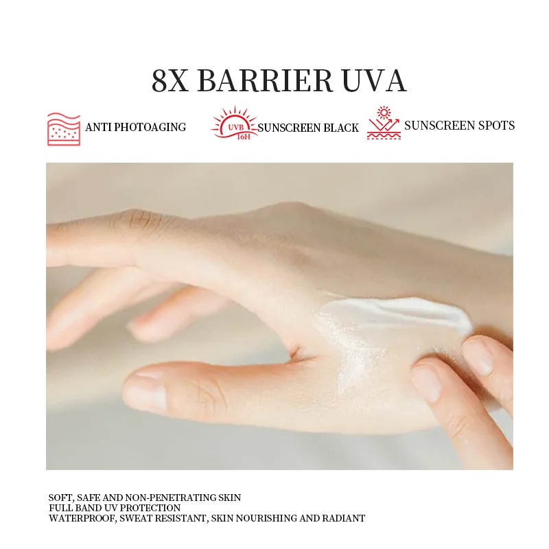 Face Whitening Moisturizing SPF50+ Sunscreen Cream Anti-Oxidation Body Facial UV Sunblock