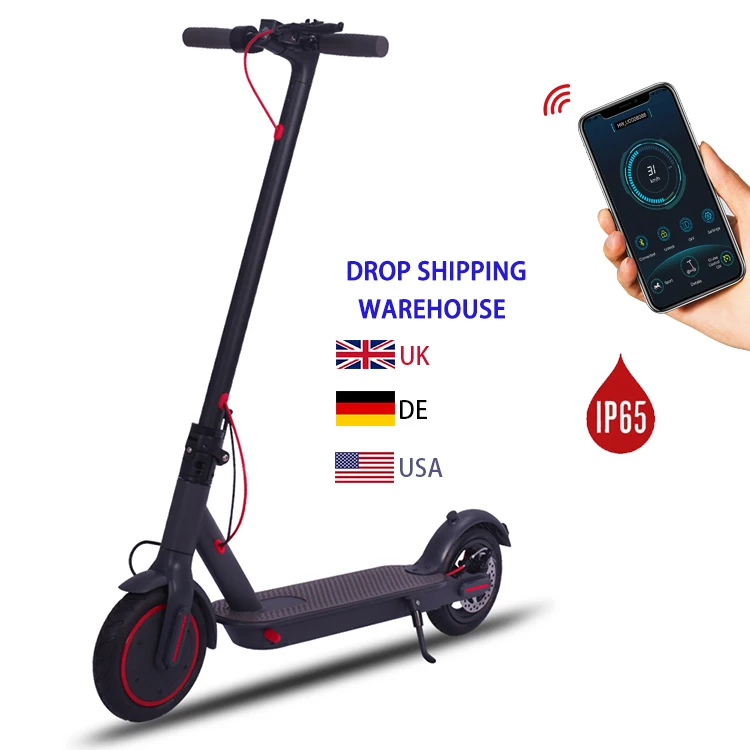 US EU UK warehouse disc brake electric scooters folding adult e electric scooter (1600543548342)