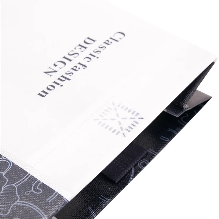 Cheap reusable supermarket shopping bag non woven  Extra-Wide handle style eco-friendly non-woven fabric bag