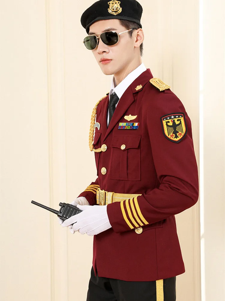 Hot Selling Wholesale Design 6XLGuard Company Officer Security Coats Guard Uniform for Hotel