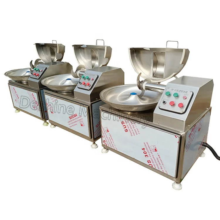 Meat Mixer emulsifier Automatic emulsify bowl cutter chopper meat cutting machine