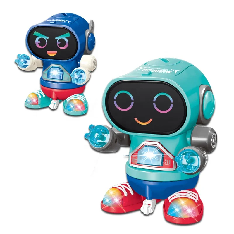 Kids battery operated dancing robot electric universal toy robots with light and sound
