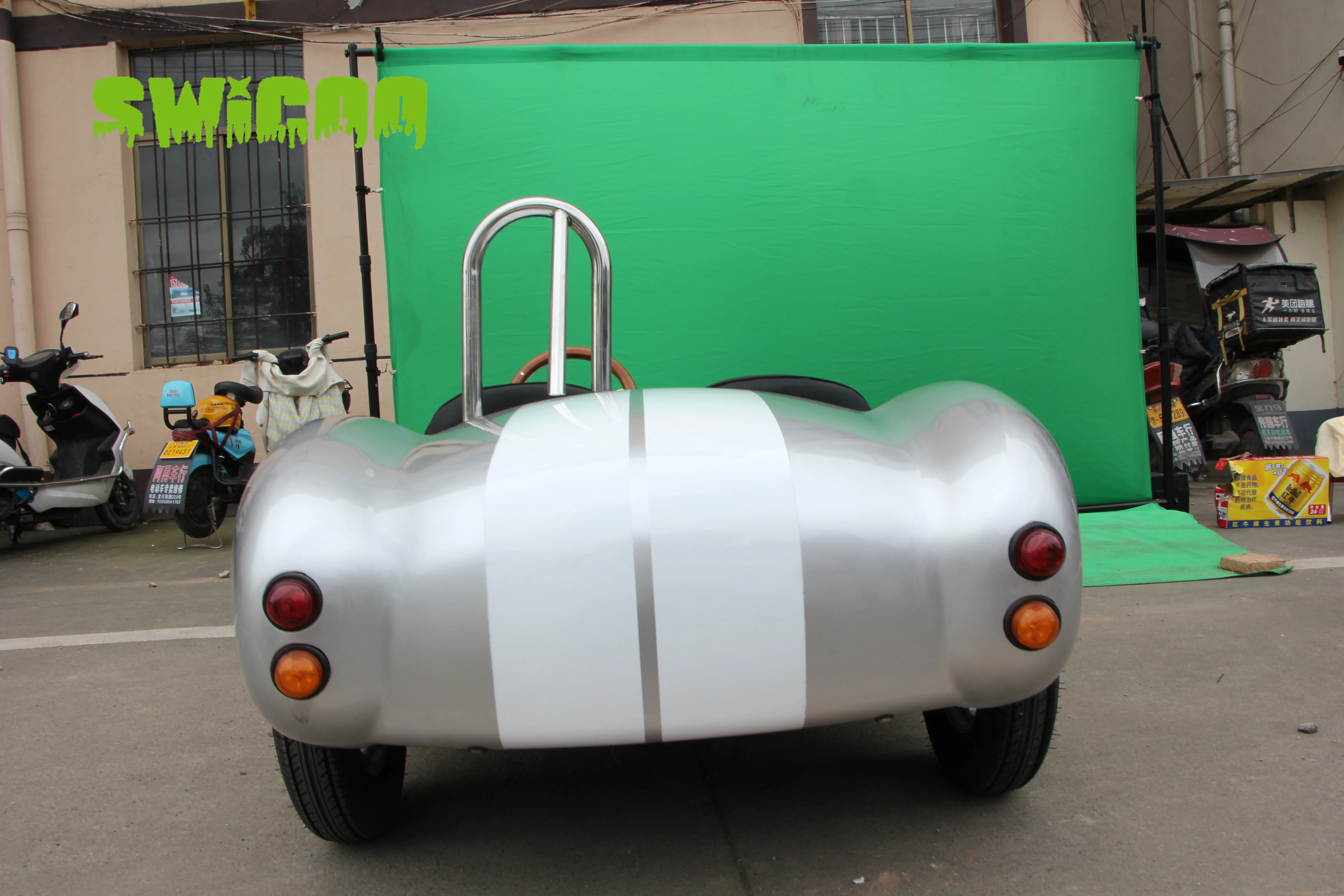 SWICOO Fashion Style Mini Hot Rod 150cc 4-Stroke Mini Cobra Racing Car  Electric Start 2 Seats Golf Cart for Selling