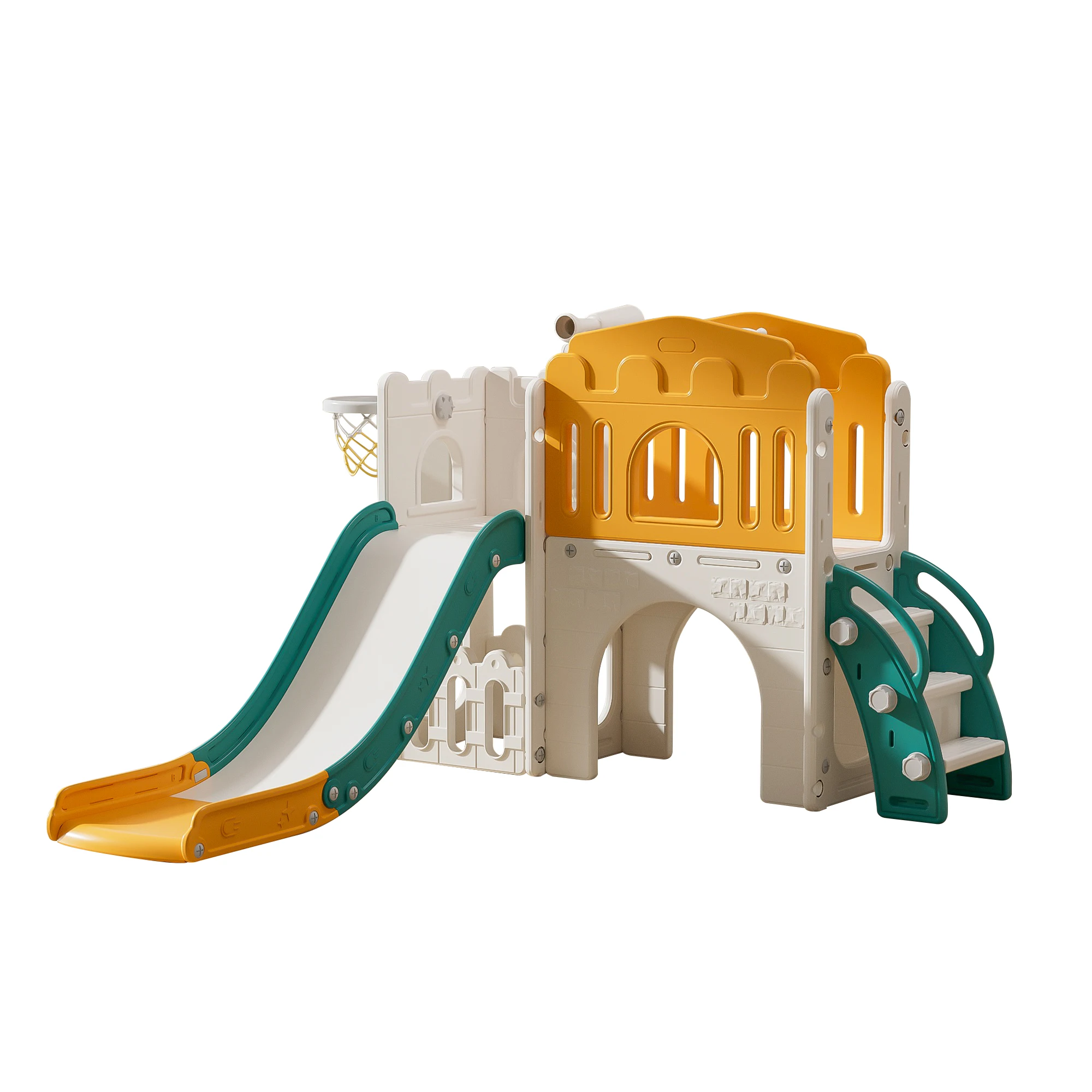 Indoor toddler-friendly slide toy kids educational sensory integration training equipment playhouse with safe and fun slide