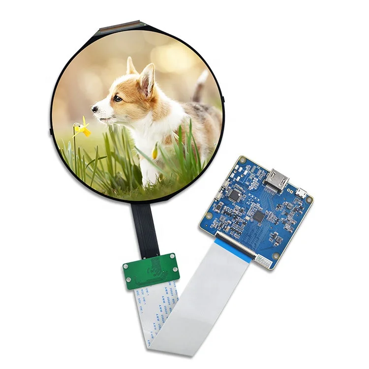 Оригинальная новая круглая ЖК-панель Wisecoco класса A + 5 дюймов 1080x1080 1080p с платой драйвера и сенсорным экраном i2c