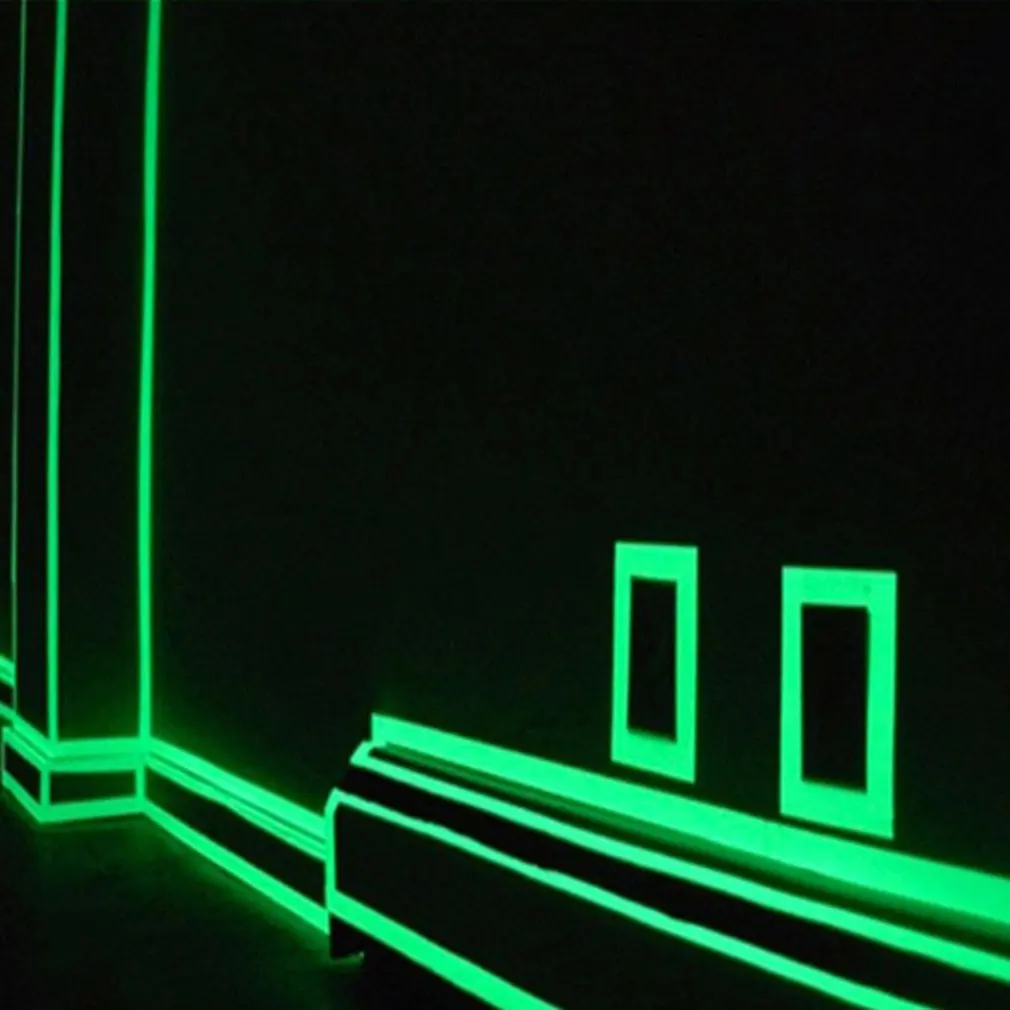 Luminous Tape 1.5cm*1m 12MM Self-adhesive Tape Night Glow In Dark Safety Warning Security Stage Home Decoration Tapes
