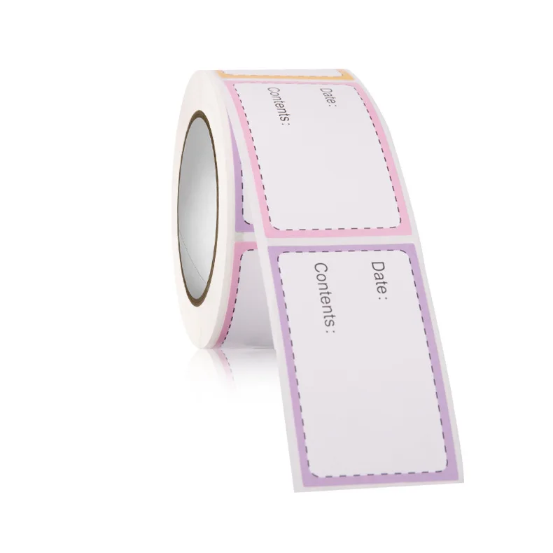 In Stock Safe Date Food Catalog Storage Sticker Blank Marker Sticker Roll Label