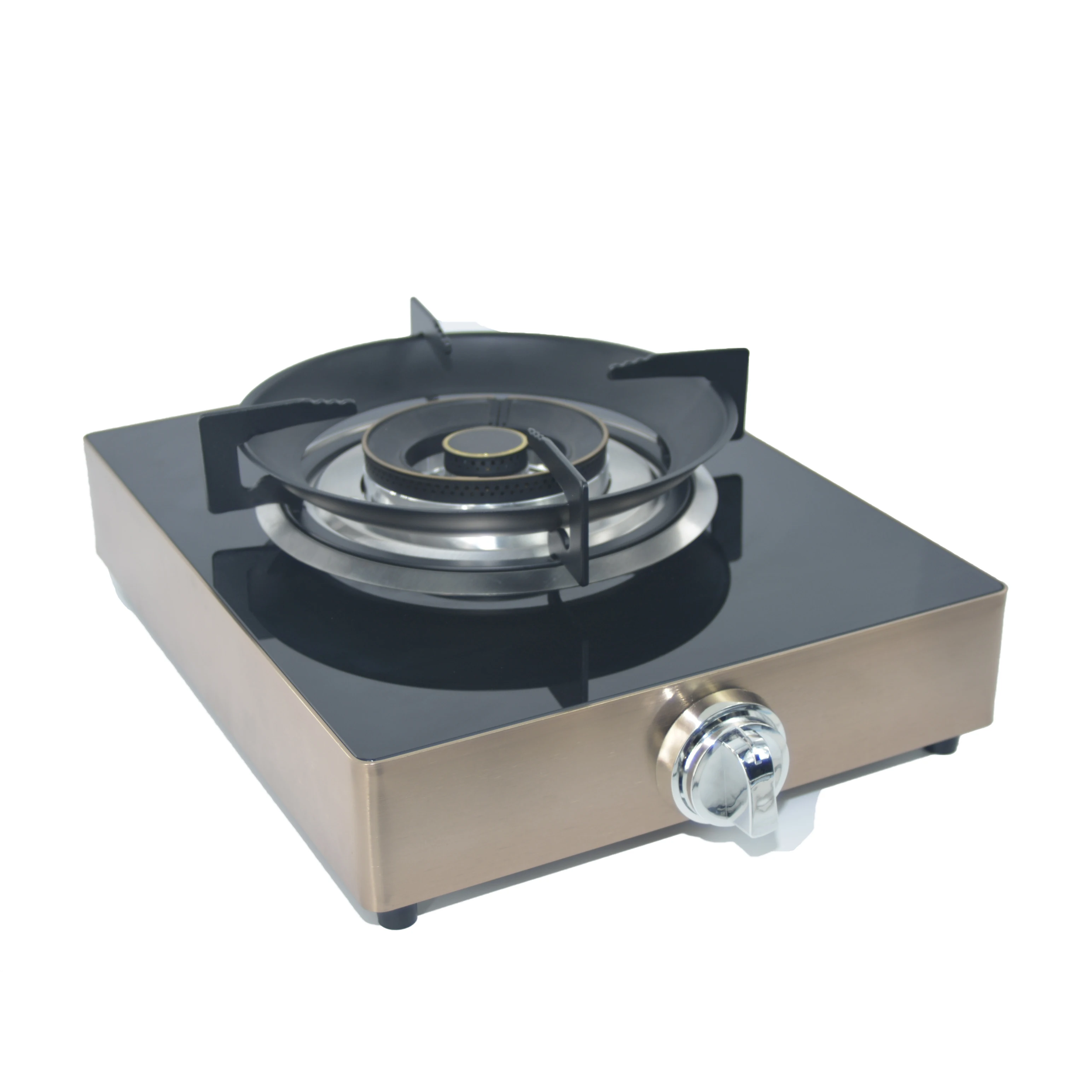 High-Powered Single Head Gas Cooktop Large Firepower Made in China for Natural Gas Liquefied Petroleum Gas Glass Panel Cooktop