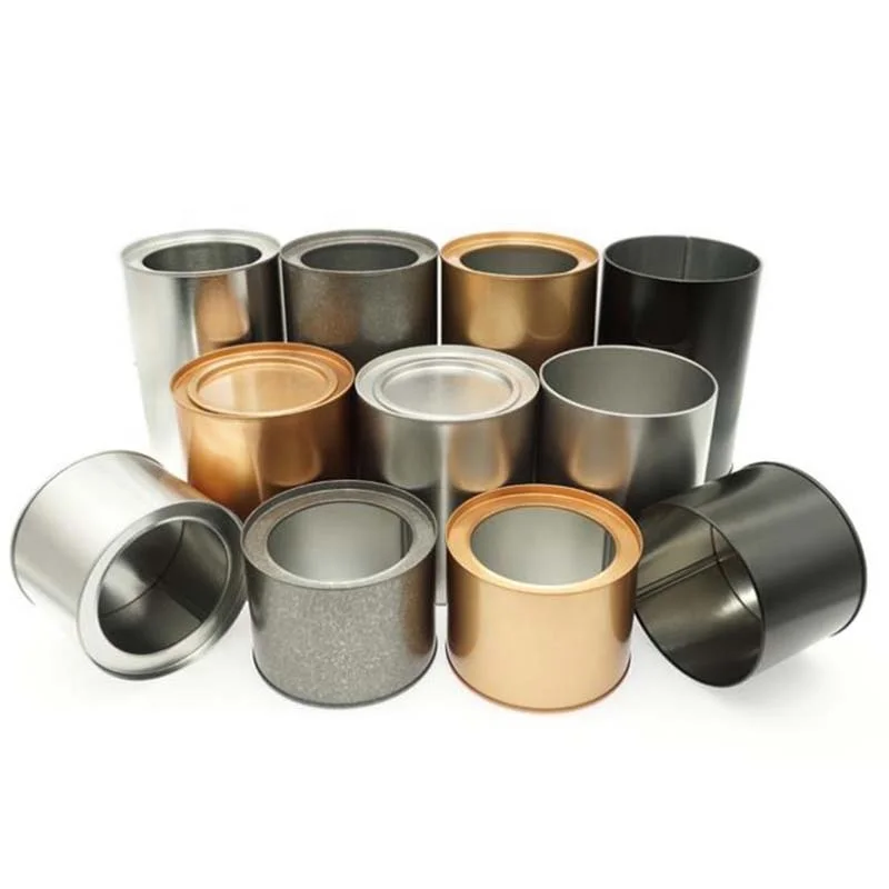 Qiming  Tea Packing Tin Box Tin Can With Lid