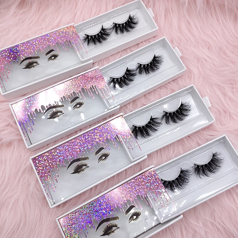 handmade luxury wholesale custom full strip raw mink lashes strips short private label  wholesale size variety