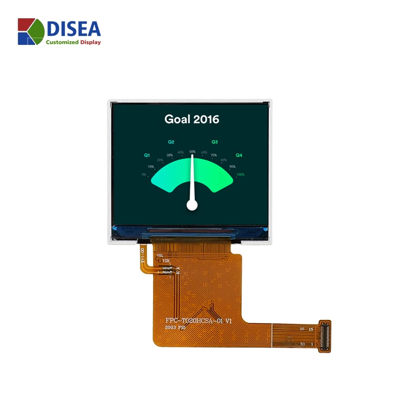 DISEA customized 480x360 2LANE MIPI 2.0 inch TFT lcd module with IPS/NB wide viewing angle