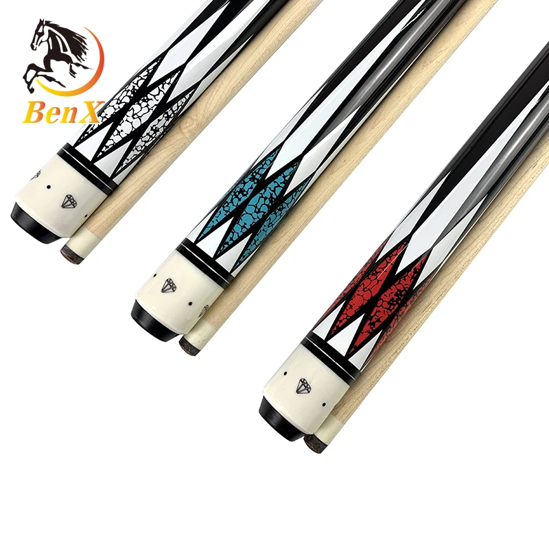 Maple wood pool cue 1/2 style 13mm factory price carom cue