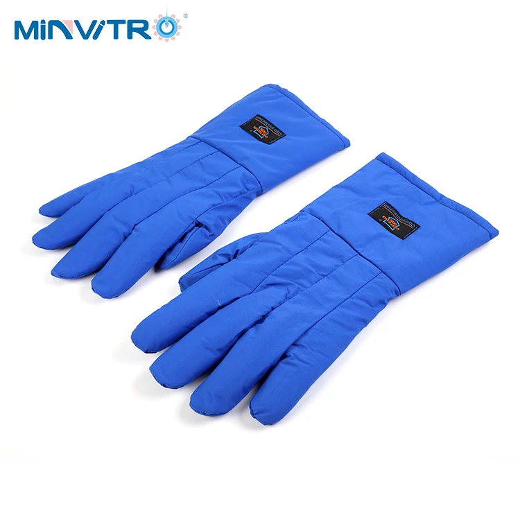 Blue Cryo glove Liquid Nitrogen operation/ LN protection glove / Frozen glove