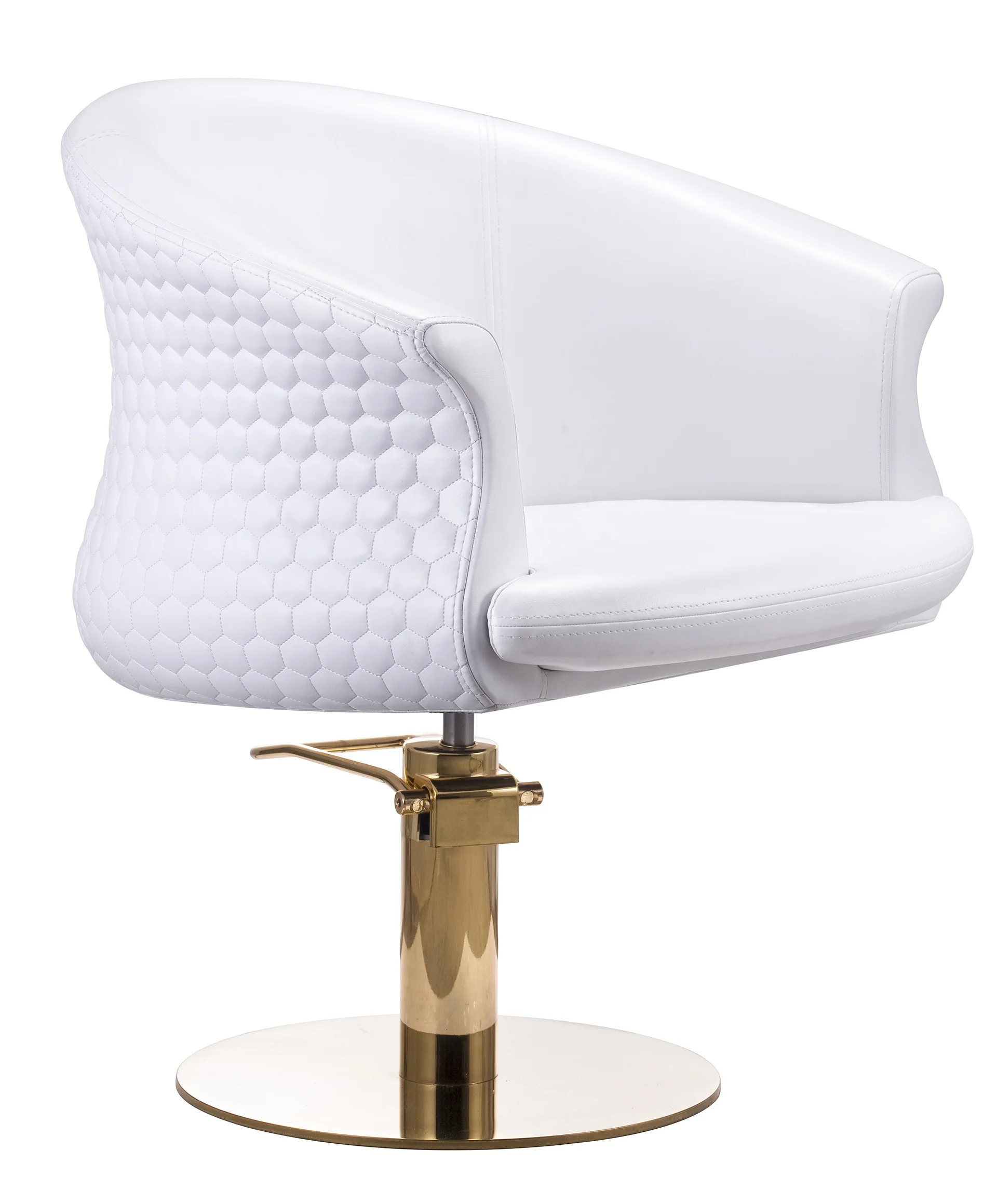 Luxe Beauty white crystal salon styling chair barber chair styling make up chair