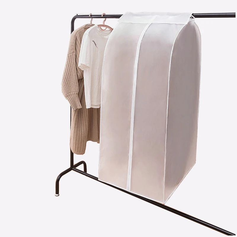 PEVA Clothes Dust Cover Fabric Case suit cover for Home Household Hanging-type Coat Suit Protect Storage Bag Wardrobe hanger