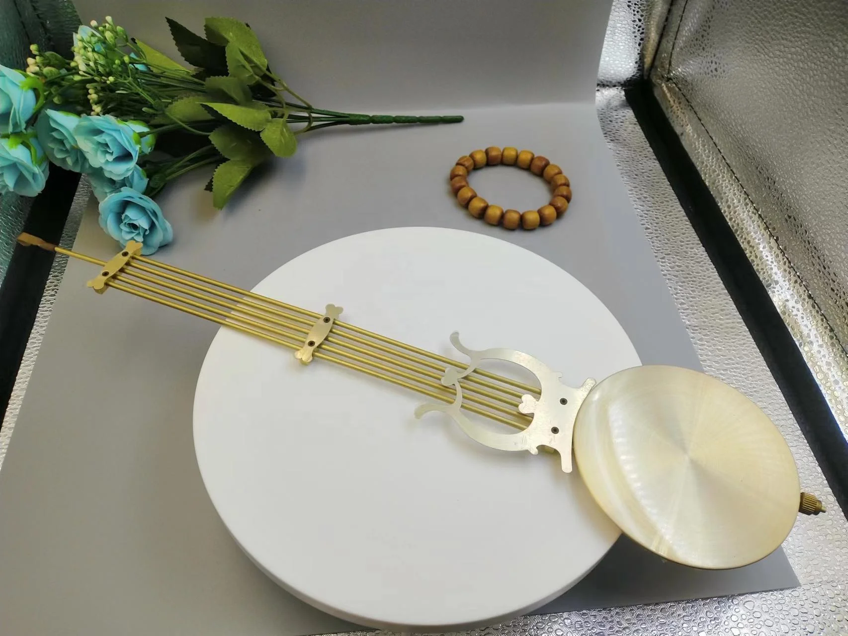 HONG QIAN Swinging movement accessories metal piano shaped pendulum quartz clock hanging clock accessories