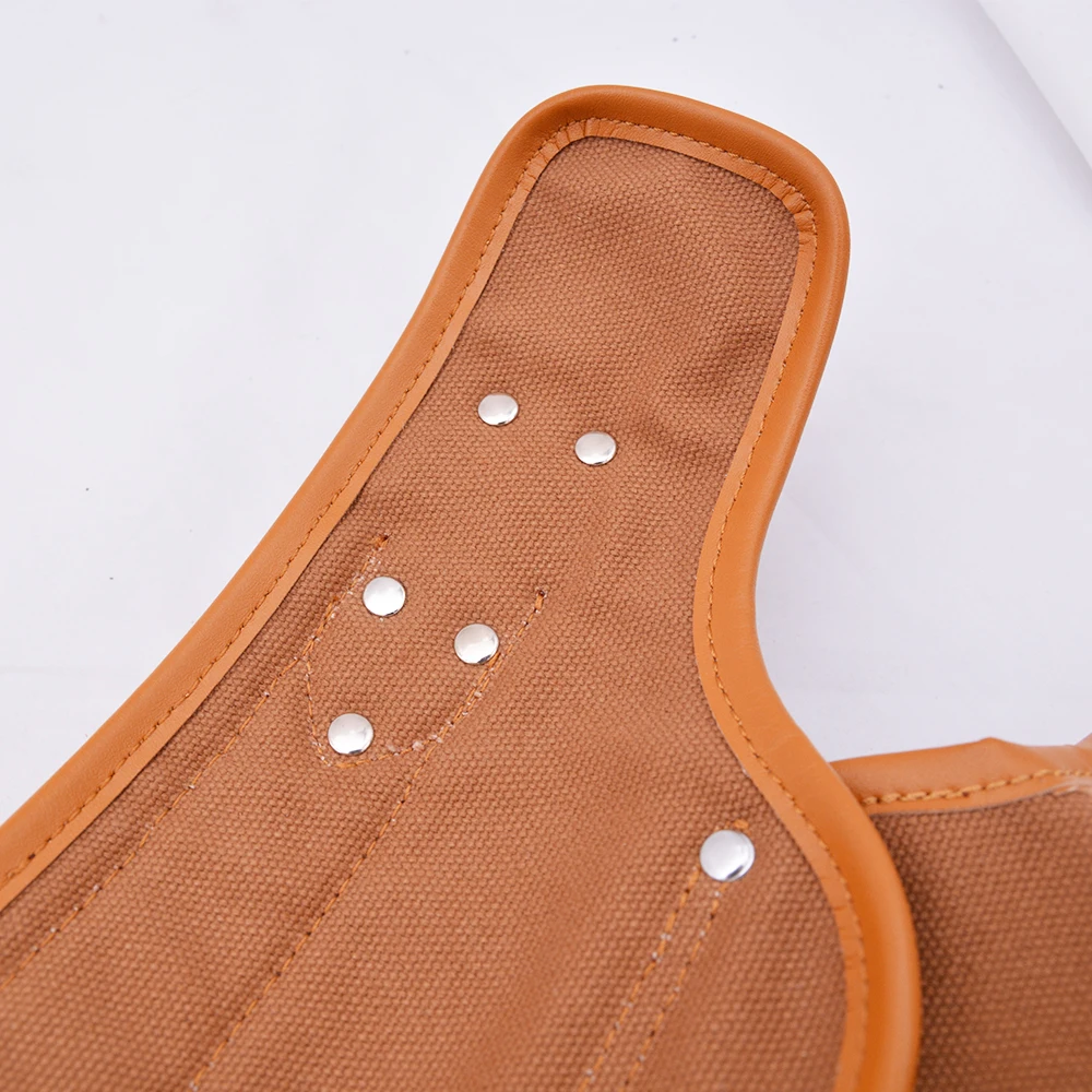 Engineer electrician canvas with leather tool bag portable work heavy duty  tools bag