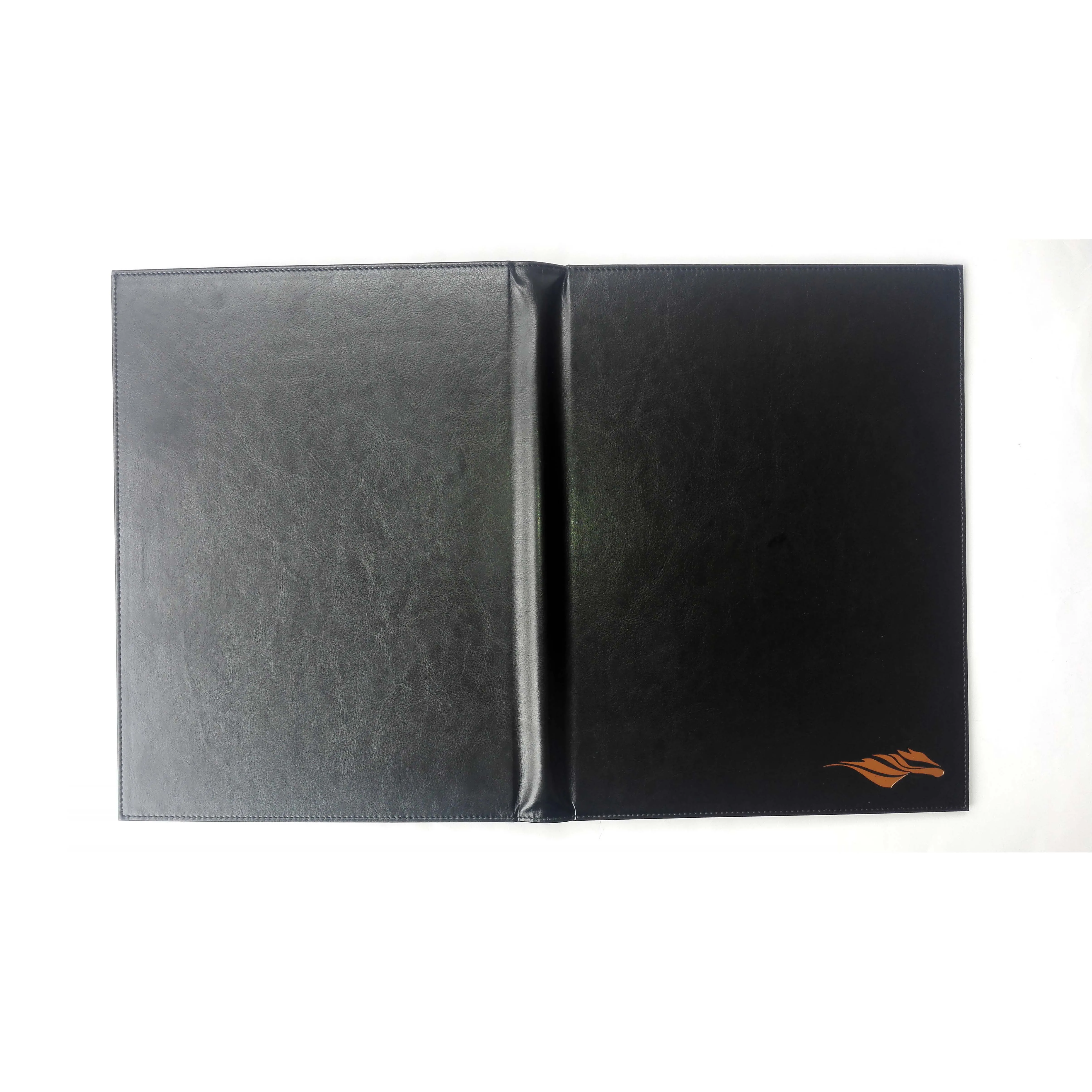 Black PU Leather A4 Screwfix Restaurant Menu Cover