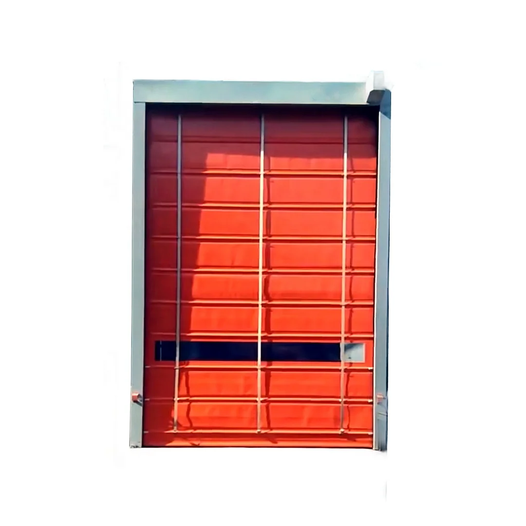Automatic Industrial Steel High Speed PVC Folding Stackable Doors Wind Proof Fast Stacking Belt Drive Fold Up Shutter Door