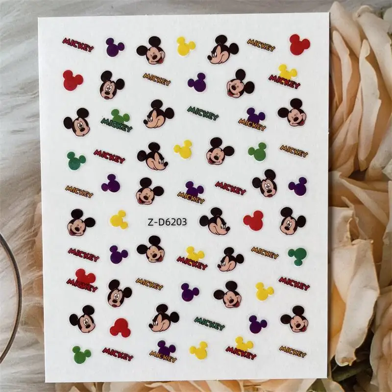 Custom Popular Animation Nail Stickers Multiple Choice Character Nail Decals Dis ney Nail Art Decoration