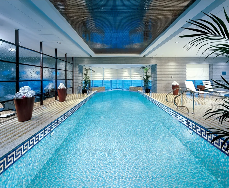 Home Decoration Pool Mosaic Mixed Color Mosaic Effect Custom Glass Mosaic