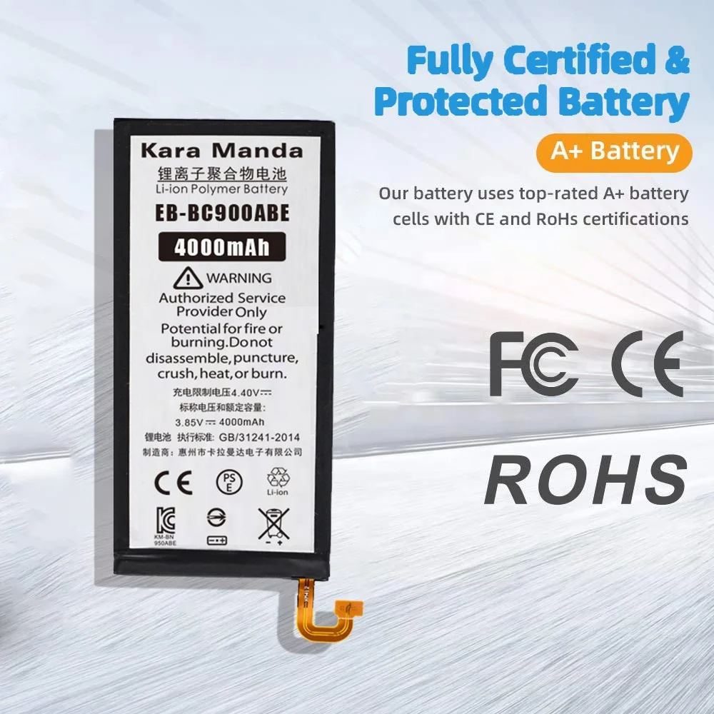 Factory High Quality 4000mAh Lithium battery Digital Battery EB-BC900ABE for Samsung Galaxy C9 C9000 C9 PRO Battery Replacement