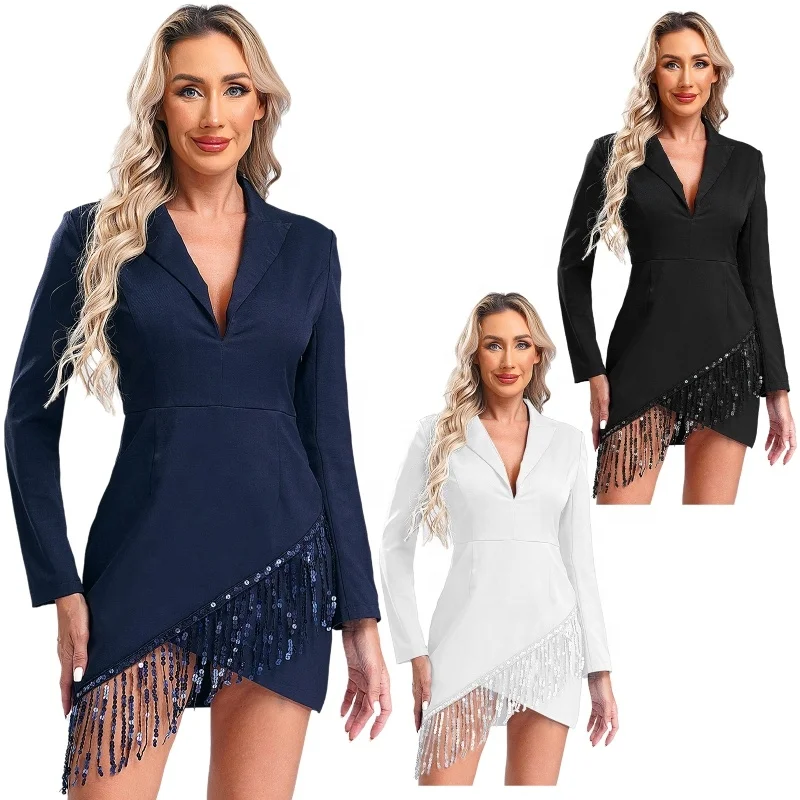 Vestidos Para Mujer Vintage Fashion Luxury Plus Size Formal White Woman Blazer Dress Korean Office Dresses Women Lady Elegant