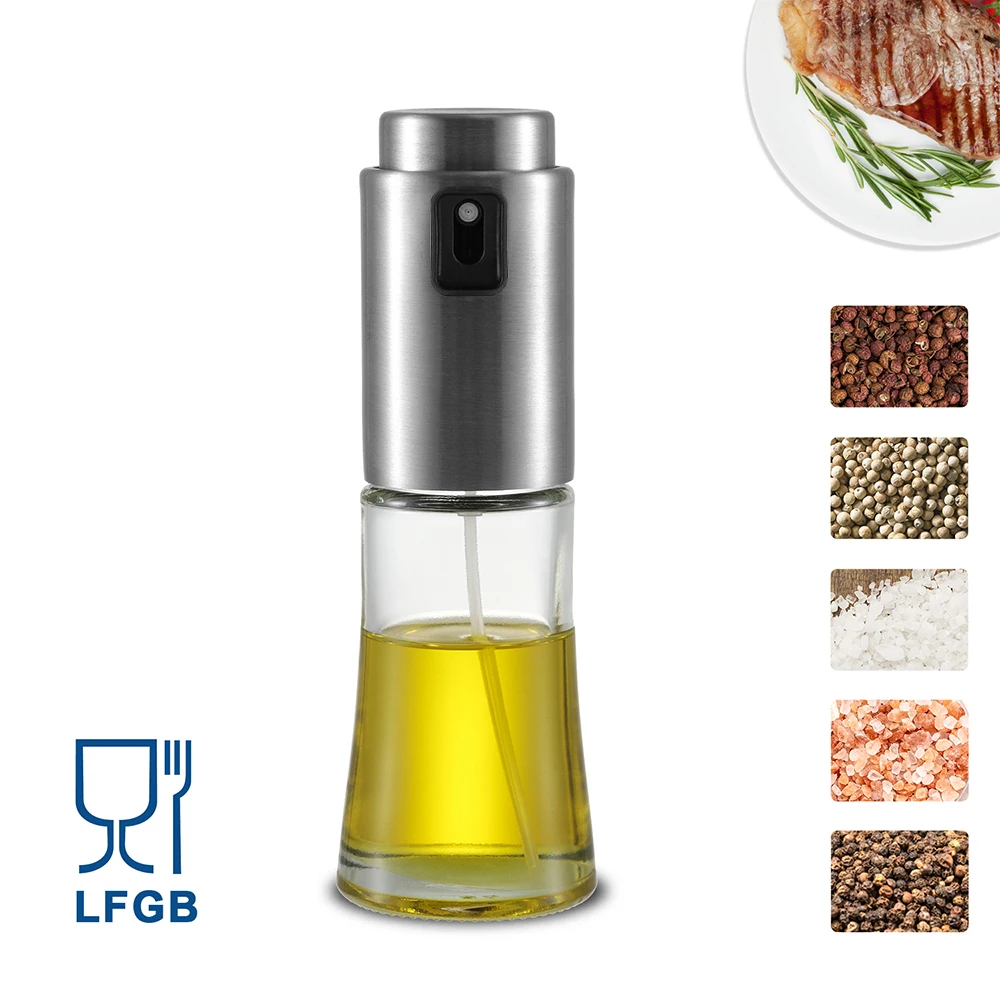 Stainless Steel Olive oil spray bottle for cooking oil dispenser Salad BBQ Kitchen Baking Roasting Olive Oil Sprayer