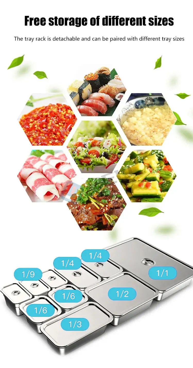 5ft Lift Glass Door Lid Salad Sandwich Pizza Fast Food Showcase Display Refrigeration Equipment