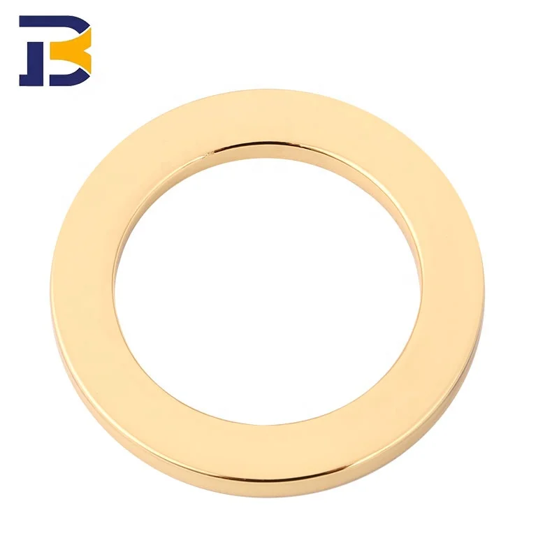 High Quality Zinc Alloy Key Chain Spring Snap Clip Hooks Round Circle Carabiner O Gate Ring